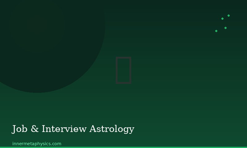 Job & Interview Astrology