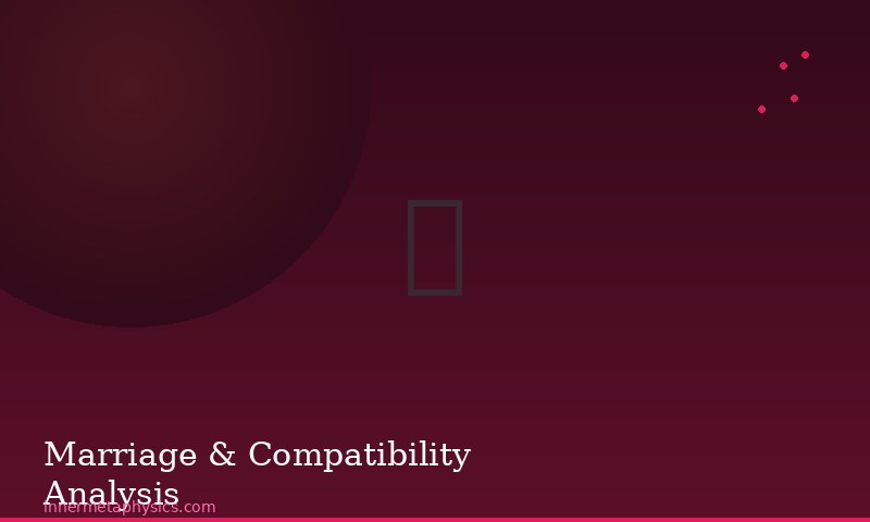 Marriage & Compatibility Analysis