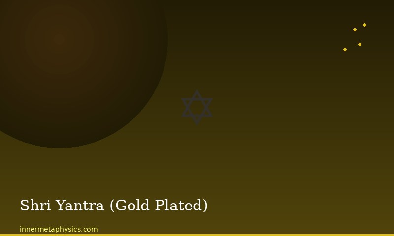 Shri Yantra (Gold Plated)